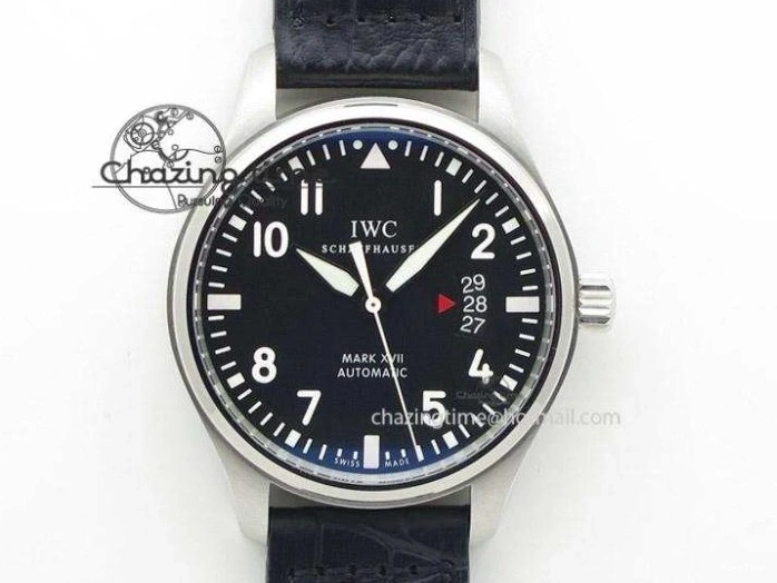 MIROTIME 0125 HighQuality Mark XVIII LAUREUS IW324703 Black Ceramic MKF Best Edition On Black Nylon Strap A 7218